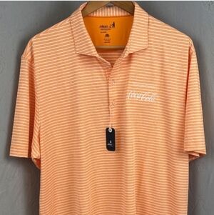 johnnie-O Men's Coco Cola Cream Soda Striped Polo Shirt XL